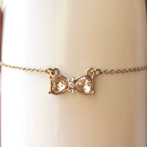 Rose Gold Bow Necklace 🎀